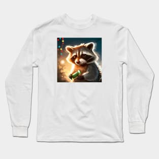 Cute Raccoon Long Sleeve T-Shirt